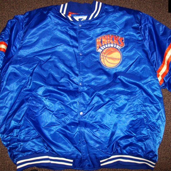 NEW YORK KNICKS NBA Starter Vintage Snap Down Jacket BLUE 5X